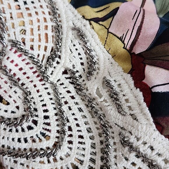 Coco + Carmen NWT v-neck deep floral swim cover up/ mini dress, L/XL - Picture 6 of 13